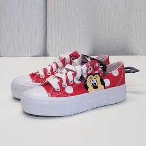 Disney Women's Red Polka Dot Sneakers